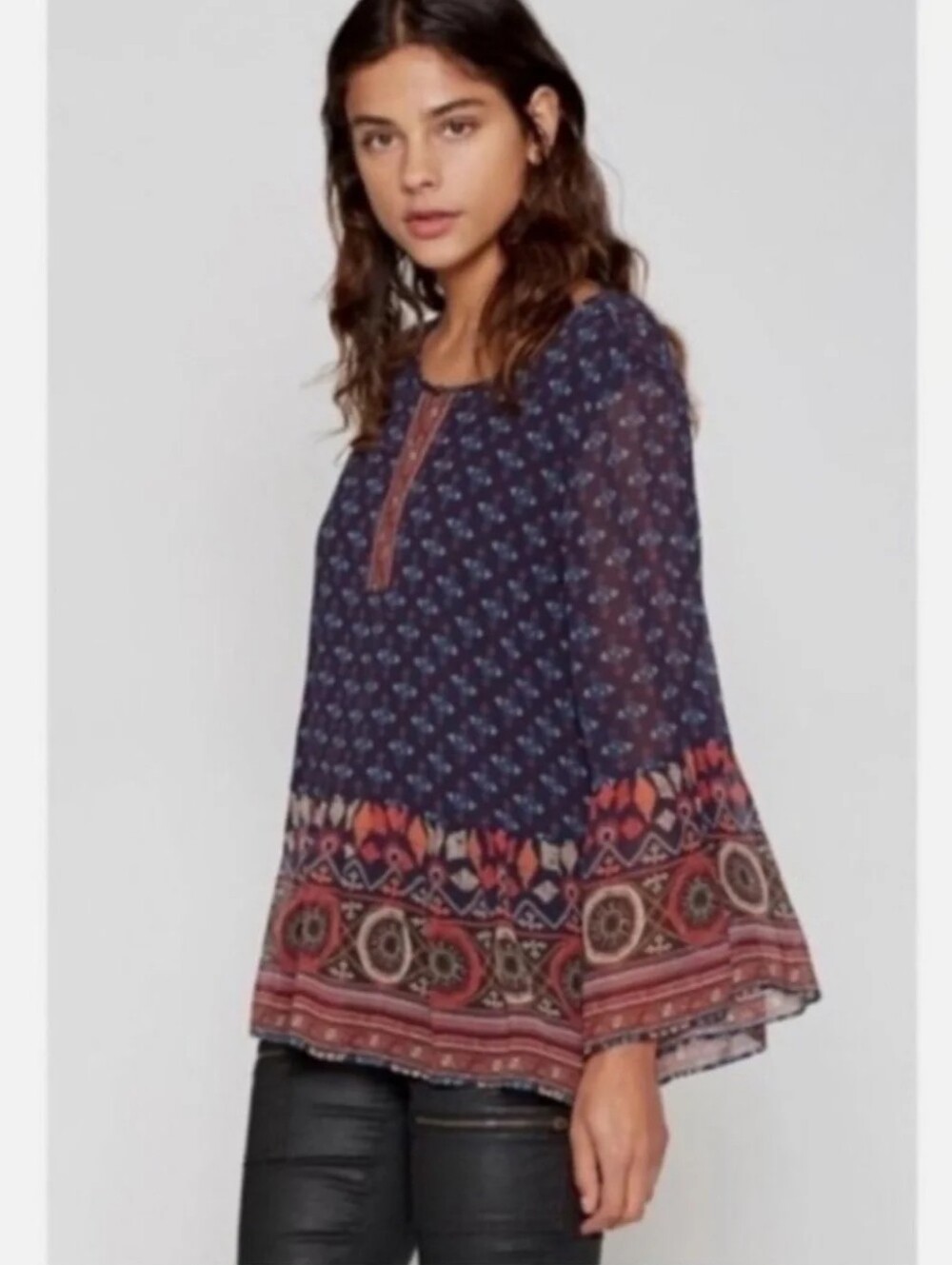 Joie Hakima Silk Peplum Blouse Top Small